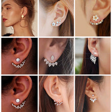 Load image into Gallery viewer, VKME Fashion Zircon Stud Earrings &amp; Earrings Women's Party Gifts Geometric Cubic Zirconia Earrings Girls Earrings Jewelry