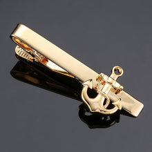 Load image into Gallery viewer, DY New and high quality laser engraving tie clip  fashion style  gold  silver and black men's business tie pin Free Delivery
